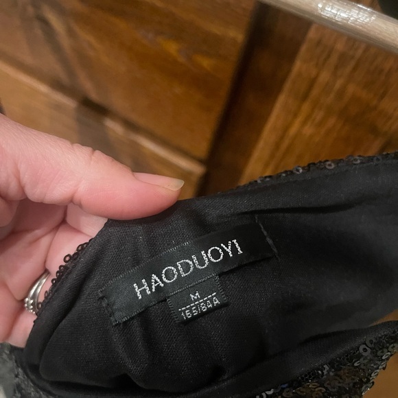 HAODUOYI Black Sequin Camisole - Picture 3 of 4